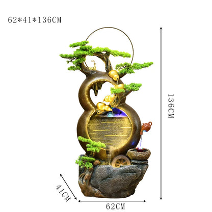زينة المياه المتدفقة من CHENYISHI، نافورة إبداعية لغرفة المعيشة، سطح مكتب، ديكورات منزلية أخرى 