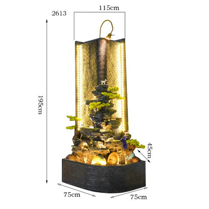 CHENYISHI جدار ستارة المياه المتدفقة جدار المياه المتدفقة حديقة نافورة المياه المتدفقة ديكور المنزل هدية الترحيب بالمنزل 