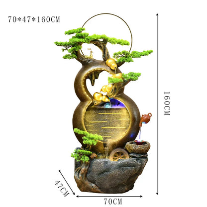 زينة المياه المتدفقة من CHENYISHI، نافورة إبداعية لغرفة المعيشة، سطح مكتب، ديكورات منزلية أخرى 