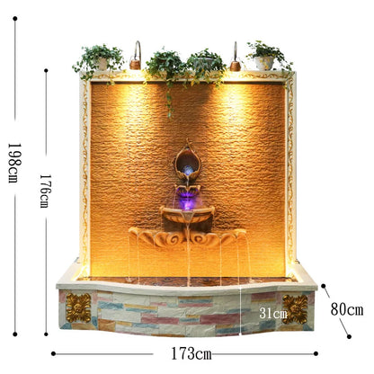 نافورة مياه كبيرة على الطراز الأوروبي من CHENYISHI، نافورة مياه متدفقة، متجر هدايا الترحيب بالمنزل في أوروبا، شلالات بالجملة 