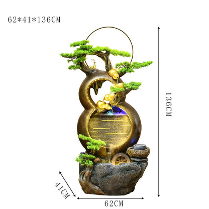 زينة المياه المتدفقة من CHENYISHI، نافورة إبداعية لغرفة المعيشة، سطح مكتب، ديكورات منزلية أخرى 