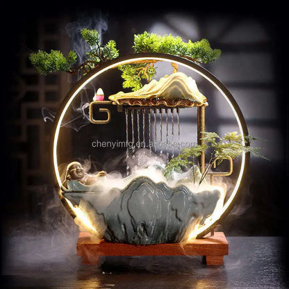 CHENYISHI Direct Home Decor Indoor Waterfall Fountain Decoration Desktop Fountain Feng Shui Decoration Water Fountain