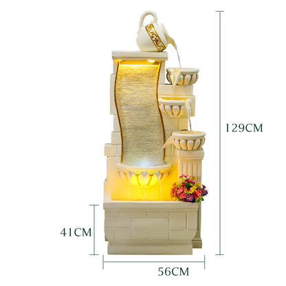 CHENYISHI Decorations Home Accessories Luxury High-end Humidifier Porch Circulating Water Fish Tank Floor-standing Landscape