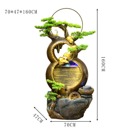 زينة المياه المتدفقة من CHENYISHI، نافورة إبداعية لغرفة المعيشة، سطح مكتب، ديكورات منزلية أخرى 
