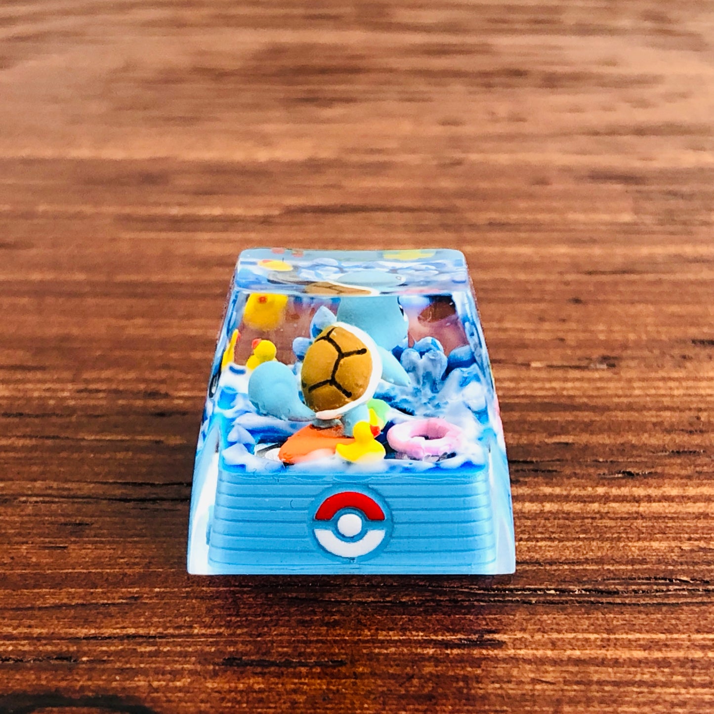 Teclas personalizadas de Squirtle 1U, tecla de Pokémon, linda tecla de Squirtle FILCO, tecla de anime Artisan, teclas Cherry MX