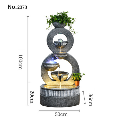 CHENYISHI European Luxury Gray Home Decor For Garden Lawn Yard Indoor And Outdoor Water Fountain Housewarming Gift Waterfalls