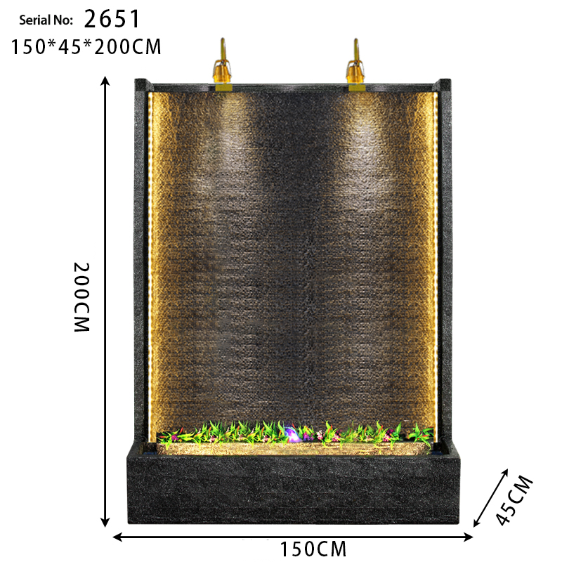 CHENYISHI Fuente de agua para exteriores, estilo retro de mediados de siglo, para jardín, cascada, fuente de cemento, decoración para vestíbulo de casa, jardín zen, fuente de lujo 