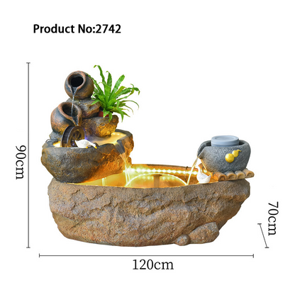 CHENYISHI Pastoral Feng Shui Fish Pond Floor Yard Water Fountain Outstanding Handmade Yard Villa Home Decoration