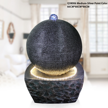 CHENYISHI Luxury European-style Modern Flowing Water Fountain Ornaments For Home Creative Feng Shui Ball Living Room Floor Housewarming