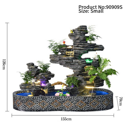 CHENYISHI Large Rockery Water Fountain Courtyard Fish Pond Fish Tank Villa Landscaping Landscape Ornaments Home Furnishings