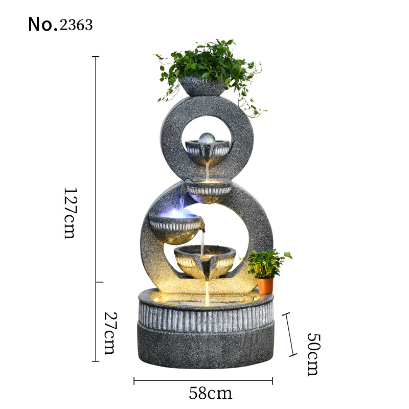 CHENYISHI European Luxury Gray Home Decor For Garden Lawn Yard Indoor And Outdoor Water Fountain Housewarming Gift Waterfalls