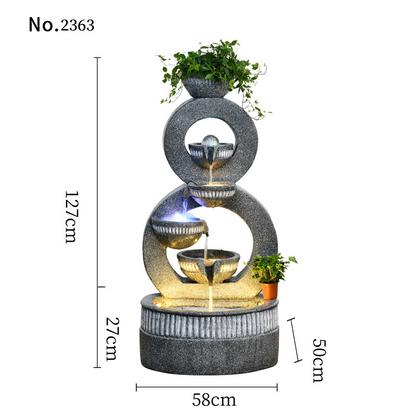 CHENYISHI European Luxury Gray Home Decor For Garden Lawn Yard Indoor And Outdoor Water Fountain Housewarming Gift Waterfalls