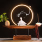 CHENYISHI Chinese Style Ornaments Large Ornaments For Living Room Creative Zen LED Lamp Circle Backflow Incense Burner