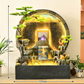 CHENYISHI Feng Shui Simple Zen Round Water Curtain Wall Rockery Fountain Ornaments Company Entrance Water Screen Floor decoration