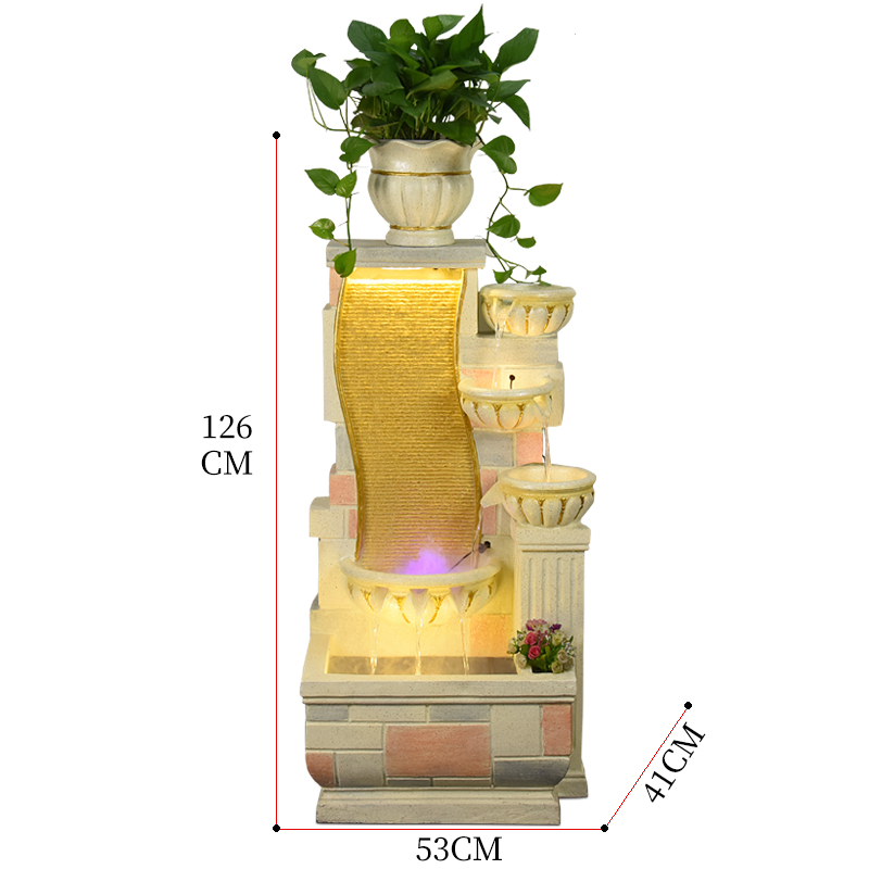 نافورة مياه متدفقة على الطراز الأوروبي من CHENYISHI، حوض سمك، مرطب، شلالات قائمة على الأرض، هدية الترحيب بالمنزل 