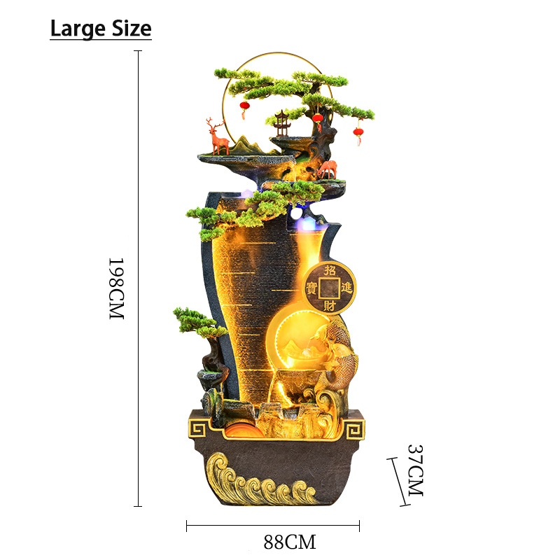 CHENYISHI Feng Shui ديكور إبداعي للمناظر الطبيعية، زخارف أرضية قائمة على الماء، نافورة مياه متدفقة 