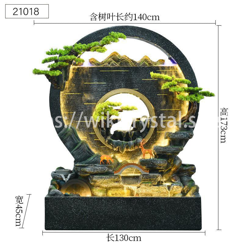 water curtain wall flow ornaments