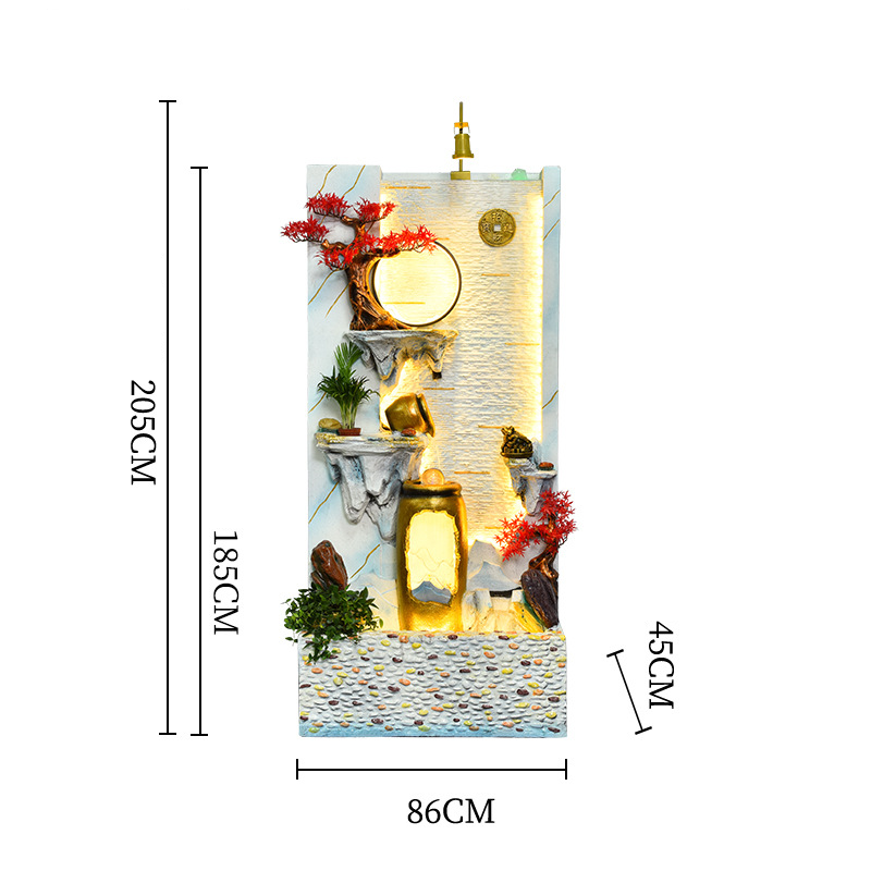 نافورة مياه متدفقة من CHENYISHI White Rockery لغرفة المعيشة، شاشة مدخل، جدار ستارة مائية، مدخل، حديقة، فناء، نافورة 