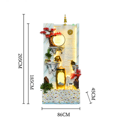 نافورة مياه متدفقة من CHENYISHI White Rockery لغرفة المعيشة، شاشة مدخل، جدار ستارة مائية، مدخل، حديقة، فناء، نافورة 