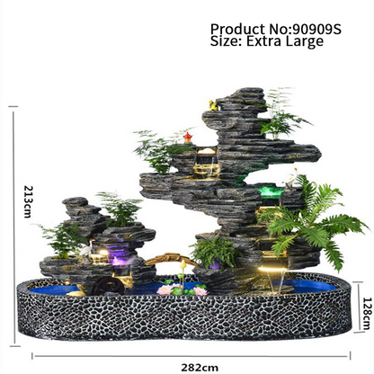 CHENYISHI Large Rockery Water Fountain Courtyard Fish Pond Fish Tank Villa Landscaping Landscape Ornaments Home Furnishings