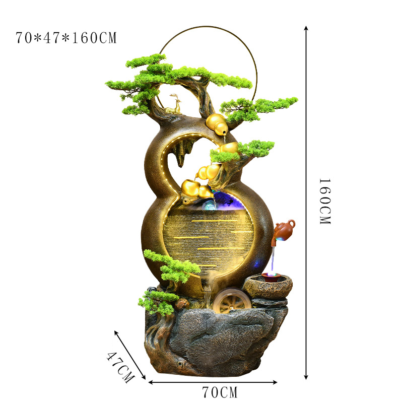 CHENYISHI Flowing Water Ornaments Creative Fountain Living Room Desktop Other Home Decoration