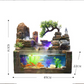 CHENYISHI Chinese Style Welcoming Pine Rockery Flowing Water Fountain Ornaments Watermill Ball Living Room Office Water Landscape