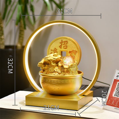 CHENYISHI Chinese Fortune-lubricating Water Ornaments Pixiu Living Room Shop Desktop Counter Landscape Indoor Fountain Entryway