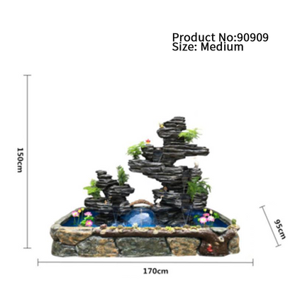 CHENYISHI Large Rockery Water Fountain Courtyard Fish Pond Fish Tank Villa Landscaping Landscape Ornaments Home Furnishings