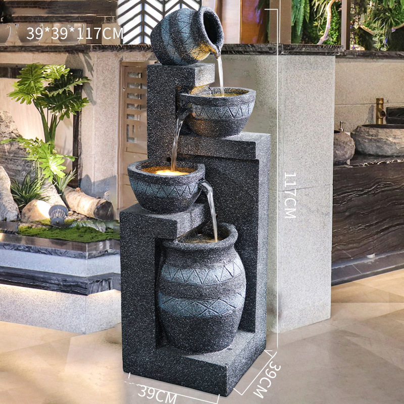 CHENYISHI European Style Water Fountain Living Room Balcony Indoor Courtyard Garden Layout Nordic Decoration Landscape