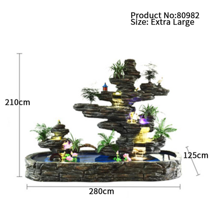 CHENYISHI Large Rockery Water Fountain Courtyard Fish Pond Fish Tank Villa Landscaping Landscape Ornaments Home Furnishings