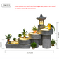 CHENYISHI Japanese Zen Garden Pastoral Courtyard Landscaping Layout Home Garden Balcony Terrace Water Fountain Fish Pond Landscape