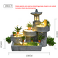 CHENYISHI Japanese Zen Garden Pastoral Courtyard Landscaping Layout Home Garden Balcony Terrace Water Fountain Fish Pond Landscape