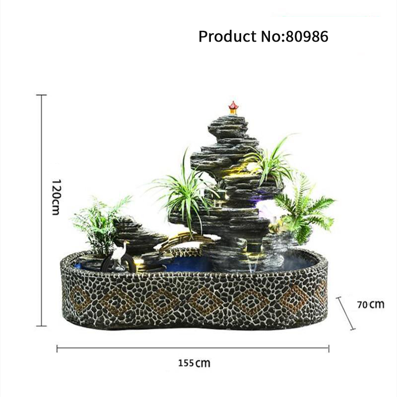 CHENYISHI Large Rockery Water Fountain Courtyard Fish Pond Fish Tank Villa Landscaping Landscape Ornaments Home Furnishings