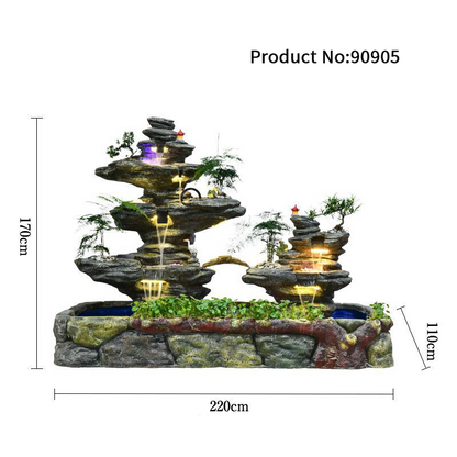 CHENYISHI Large Rockery Water Fountain Courtyard Fish Pond Fish Tank Villa Landscaping Landscape Ornaments Home Furnishings