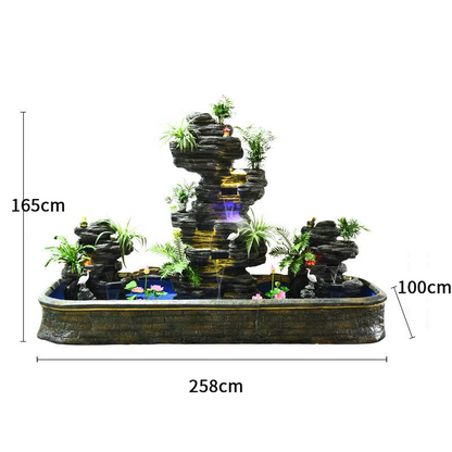 CHENYISHI Large Rockery Water Fountain Courtyard Fish Pond Fish Tank Villa Landscaping Landscape Ornaments Home Furnishings