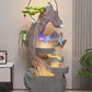 CHENYISHI Chinese-style Rockery Flowing Water Ornaments Circulating Fountain Lucky Feng Shui LED Ball Living Room Balcony Decor 60*35*140cm