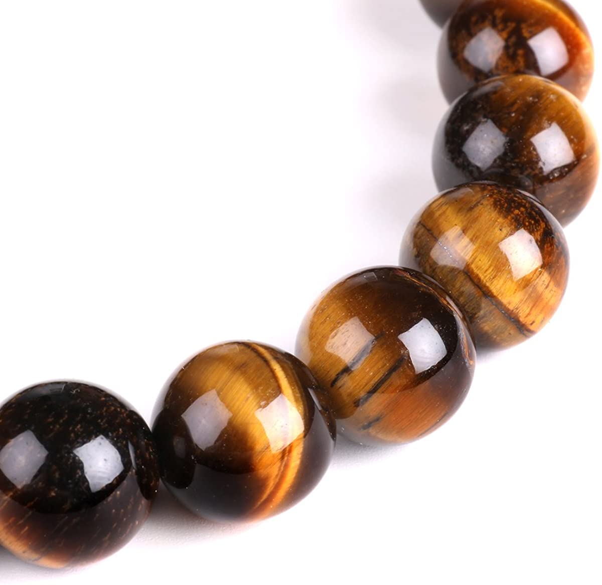 8mm Yellow Tigers Eye Bracelet