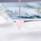 Various Natural Crystal Pendulum Amulet Pendant Meditation Hexagonal Pendulum