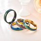 Stainless Steel Temperature Mood  Rainbow Ring Temperature Color Change Ring