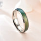 Stainless Steel Temperature Mood  Rainbow Ring Temperature Color Change Ring