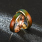 Stainless Steel Temperature Mood  Rainbow Ring Temperature Color Change Ring