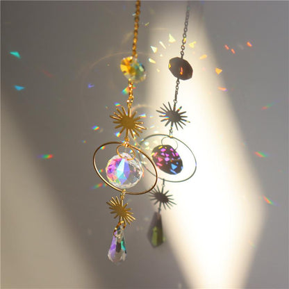 Moon Sun Star Catcher Hoop Celestial Rainbow Maker