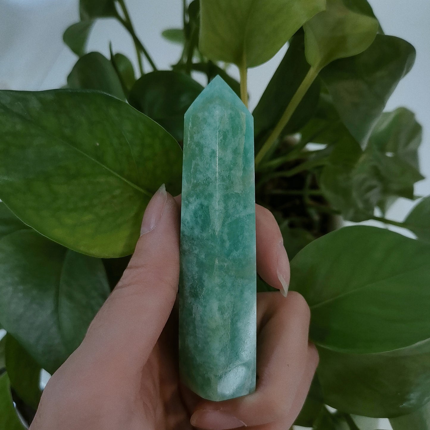 Natural Amazonite Point Tower Healing Crystal Collection