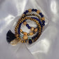 Bohemian style multi-layer wood beaded bracelet