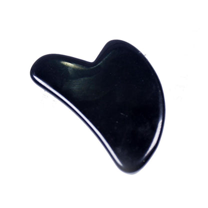 Natural Black Obsidian Scrapping Plate