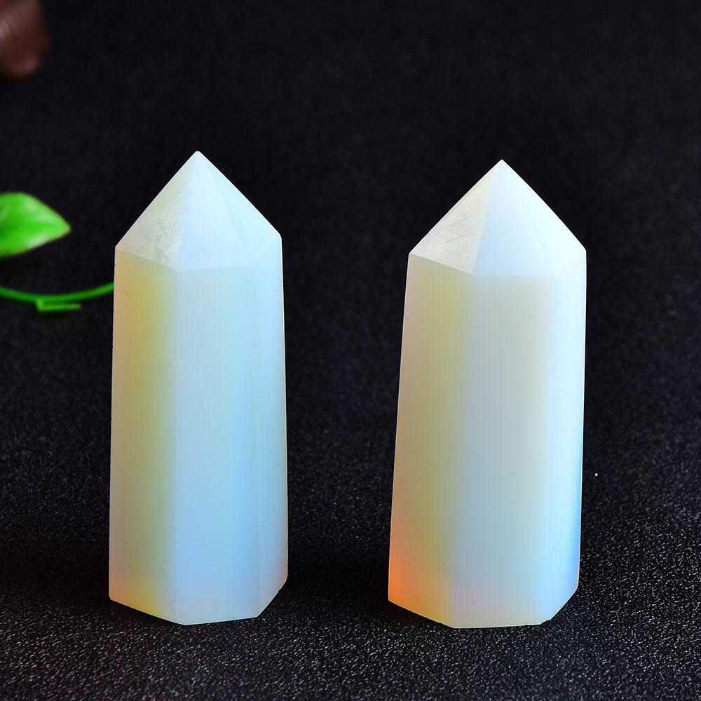 Crystal Opal Quartz Point Healing Stone Tower