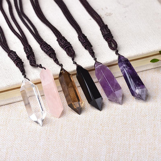 Natural Crystal Pendant Jewelry Double Terminated Point