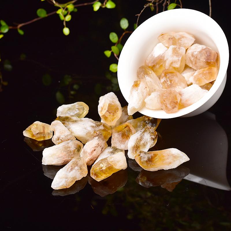 Natural Citrine Crystal Point Raw Stones