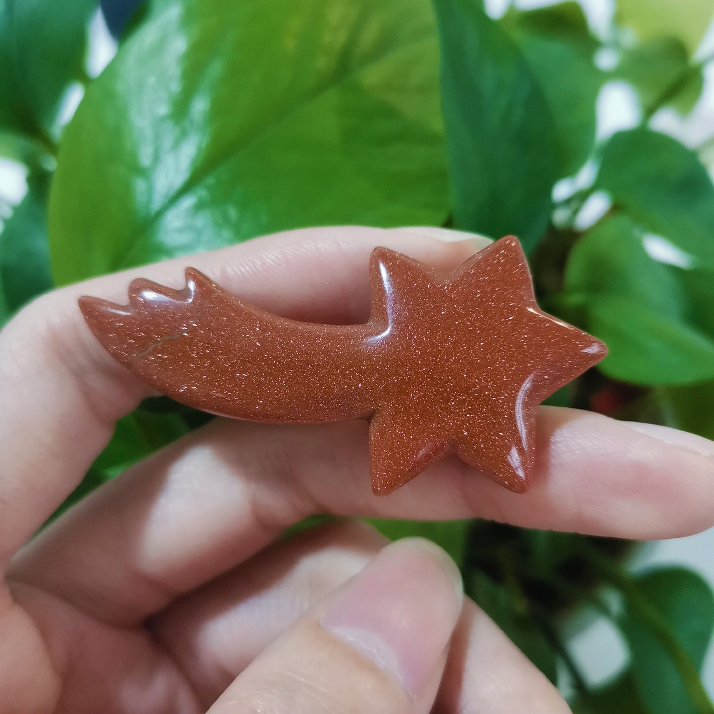 Crystal Carving Shooting Star Gemstone Carving Craft Decoration