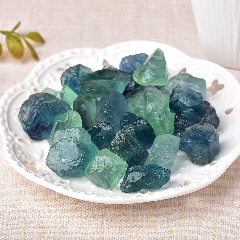 Natural Green Fluorite Toumble Stones